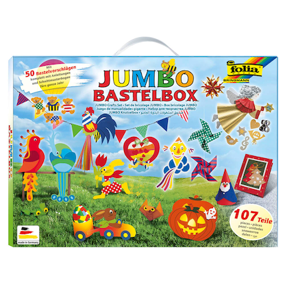 Artikelbild für folia Bastelset JUMBO 107-tlg. mehrfarbig, Artikelnummer 509836