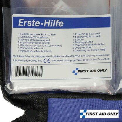 Artikelbild 5 für FIRST AID ONLY® Erste-Hilfe-Tasche blau, Artikelnummer 754087