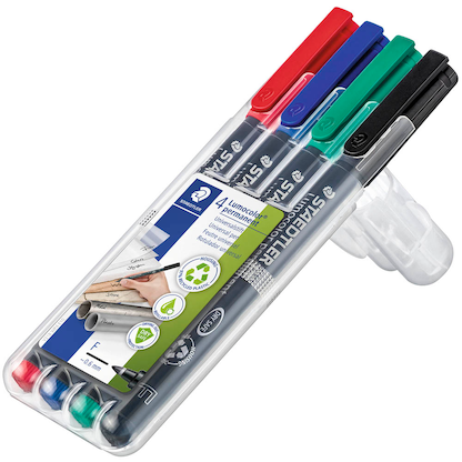 Artikelbild 4 für STAEDTLER Lumocolor Folienstifte-Set farbsortiert permanent, 1 Set, Artikelnummer 295436