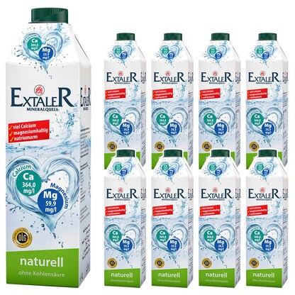 Artikelbild für EXTALER MINERALQUELL Mineralwasser still 8x 1,0 l, Artikelnummer 765091