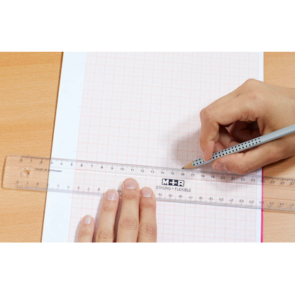 Artikelbild 3 für M + R Lineal STRONG + FLEXIBLE 30,0 cm, glasklar, Artikelnummer 205662