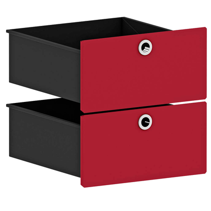 Artikelbild für viasit System4 Schubladen rubinrot 37,5 x 37,5 x 37,5 cm, Artikelnummer 501664