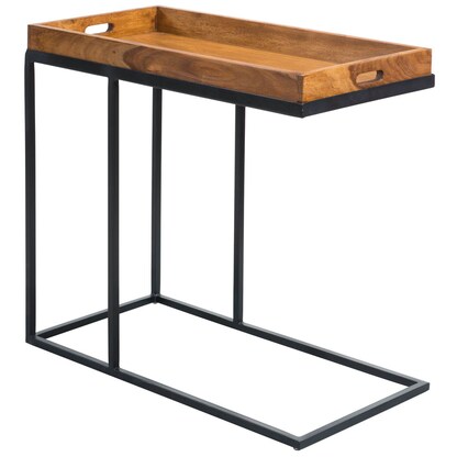 Artikelbild für WOHNLING Beistelltisch rechteckig Massivholz braun 75,0 x 38,0 x 65,0 cm, Artikelnummer 540874