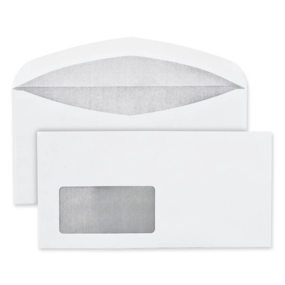 Artikelbild für BONG Briefumschläge DIN lang mit Fenster weiß nassklebend 1.000 St., Artikelnummer 250464