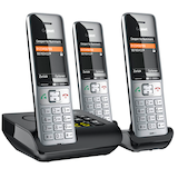 Artikelbild 1 für Gigaset COMFORT 500A trio Schnurloses Telefon-Set mit Anrufbeantworter schwarz-silber, Artikelnummer 719007
