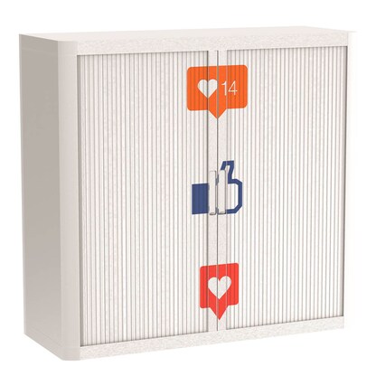 Artikelbild für PAPERFLOW easyOffice Business Rollladenschrank 62272 2 Fachböden 110,0 x 41,5 x 104,0 cm, Artikelnummer 210298