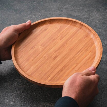 Artikelbild 4 für pandoo Mehrweg-Menüteller natur Ø 25,0 cm, 4 St., Artikelnummer 616119