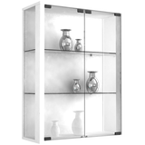 Artikelbild 1 für VCM my home Udina Hängevitrine weiß 2 Fachböden, Artikelnummer 780938