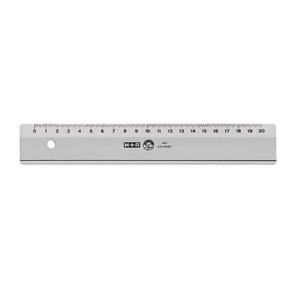 Artikelbild für M + R Lineal 20,0 cm, rauchgrau, Artikelnummer 753335