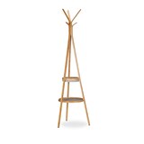 Artikelbild 1 für relaxdays Kleiderständer braun Holz 6 Haken 50,0 x 171,0 cm, Artikelnummer 519294