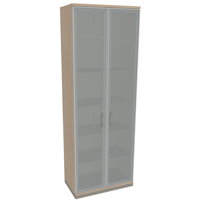Artikelbild für fm Aktenschrank Sidney, 4260267328835 akazie, Acrylglas satiniert 5 Fachböden 80,0 x 44,2 x 222,1 cm, Artikelnummer 564983