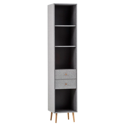 Artikelbild für MÖBELPARTNER Regalschrank Jonte, 150571 grau 40,2 x 39,0 x 194,2 cm, 1 St., Artikelnummer 651234