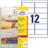 Artikelbild 1 für AVERY Zweckform Folien-Adressetiketten L4772-25 transparent 99,1 x 42,3 mm, 25 Blatt, Artikelnummer 345470