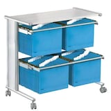 Artikelbild 1 für Kerkmann Hängemappenwagen grau für bis zu 200 Hängemappen, Artikelnummer 684373