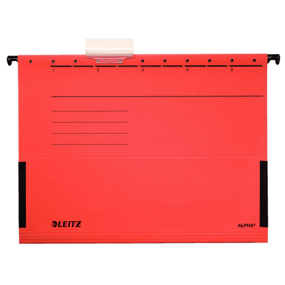 Artikelbild 3 für LEITZ Hängetaschen ALPHA® 1986 rot, 5 St., Artikelnummer 322317