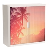 Artikelbild 1 für PAPERFLOW easyOffice Tropical Rollladenschrank 61290 2 Fachböden 110,0 x 41,5 x 104,0 cm, Artikelnummer 210597