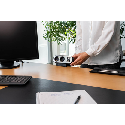 Artikelbild 5 für brennenstuhl estilo Duplex 10-fach Tischsteckdose 2,0 m schwarz, Artikelnummer 482614