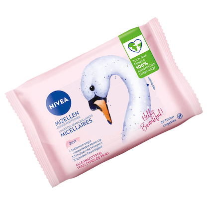 Artikelbild für NIVEA feuchte Reinigungstücher MIZELLEN 3in1 1-lagig weiß, 25 Tücher, Artikelnummer 577969