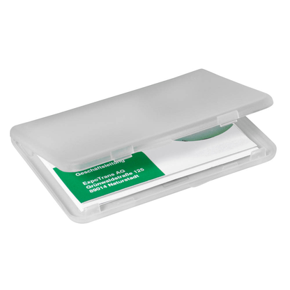 Artikelbild für SIGEL Visitenkartenetui transparent, für bis zu 25 Visitenkarten, Artikelnummer 247981