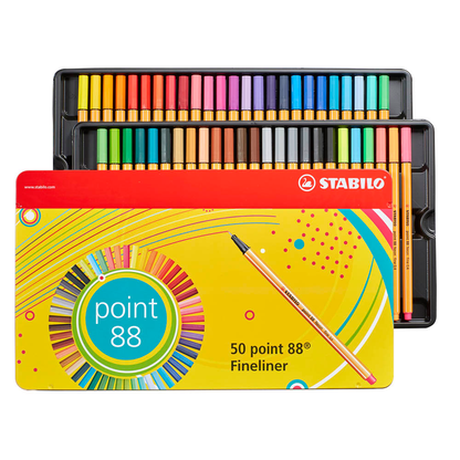 Artikelbild für STABILO point 88 Fineliner farbsortiert 0,4 mm, 50 St., Artikelnummer 446240