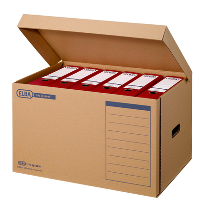 Artikelbild 4 für ELBA Archivcontainer tric system braun 54,5 x 36,0 x 32,0 cm, 10 St., Artikelnummer 144329
