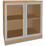 Artikelbild 1 für fm Aktenschrank Sidney, 4260267329160 buche, Acrylglas klar 1 Fachboden 80,0 x 44,2 x 78,1 cm, Artikelnummer 565063