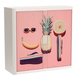 Artikelbild 1 für PAPERFLOW easyOffice Tropical Rollladenschrank 61322 2 Fachböden 110,0 x 41,5 x 104,0 cm, Artikelnummer 210759