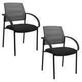 Artikelbild 1 für Topstar Besucherstühle AIRWORK MEETING 10 BB200BMT0CX3 grau, schwarz Stoff, 2 St., Artikelnummer 616431