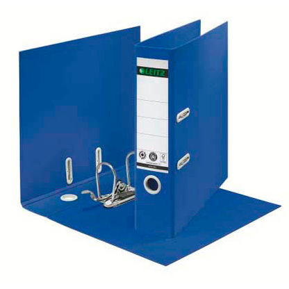 Artikelbild 3 für LEITZ recycle 1018 Ordner blau Karton 8,0 cm DIN A4, 1 St., Artikelnummer 854614
