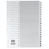 Artikelbild 1 für dots Ordnerregister Mylar DIN A4 Vollformat 1-20 weiß 20-teilig, 1 Satz, Artikelnummer 486886
