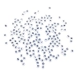 Artikelbild 1 für Rayher Buchstabenperlen weiß/schwarz, Artikelnummer 124642