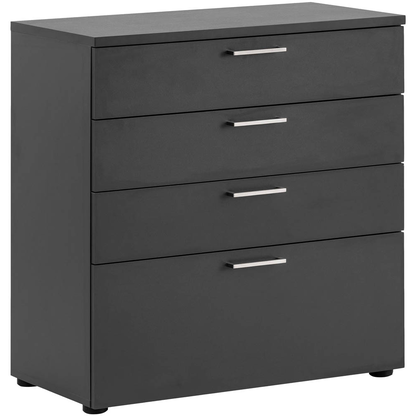 Artikelbild für MÖBELPARTNER 1500 Schubladenschrank anthrazit 4 Schubladen 80,2 x 41,0 x 84,2 cm, 1 St., Artikelnummer 184091