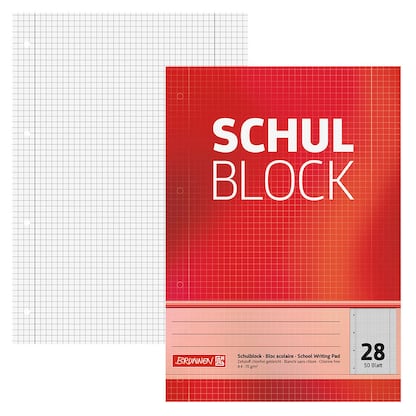 Artikelbild für BRUNNEN Collegeblock Lineatur 28 kariert DIN A4 Innen- und Außenrand, 1 St., Artikelnummer 683239