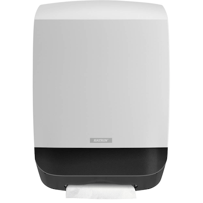 Artikelbild 2 für KATRIN Papierhandtuchspender M 77410 weiß Kunststoff, 1 St., Artikelnummer 200206