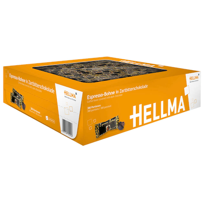 Artikelbild für HELLMA Espresso-Bohne in Zartbitterschokolade Schokolade 380 St./418,0 g, Artikelnummer 188742