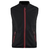Artikelbild 1 für BLAKLÄDER® unisex Softshellweste 3850 schwarz, rot Größe XL, Artikelnummer 723559