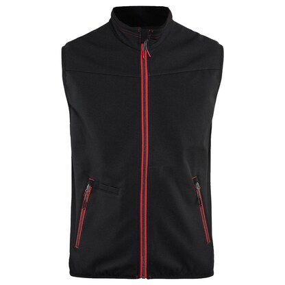 Artikelbild für BLAKLÄDER® unisex Softshellweste 3850 schwarz, rot Größe 4XL, Artikelnummer 723092