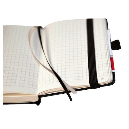 Artikelbild 6 für BRUNNEN Notizbuch KOMPAGNON ca. DIN A5 kariert, schwarz Hardcover 192, davon 16 zum Heraustrennen Seiten, 1 St., Artikelnummer 457606