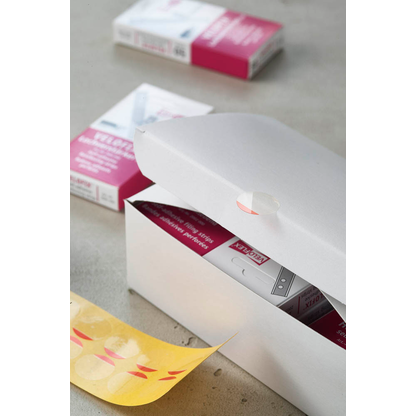 Artikelbild 4 für VELOFLEX Folien-Verschlussetiketten transparent 25,0 x 25,0 mm, 1.000 St., Artikelnummer 847287