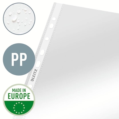Artikelbild 13 für LEITZ Prospekthüllen 4770 DIN A4 glasklar glatt 0,08 mm, 100 St., Artikelnummer 578625