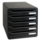Artikelbild 1 für Exacompta Schubladenbox BIG-BOX PLUS schwarz 309714D, DIN A4 mit 5 Schubladen, 1 St., Artikelnummer 667434