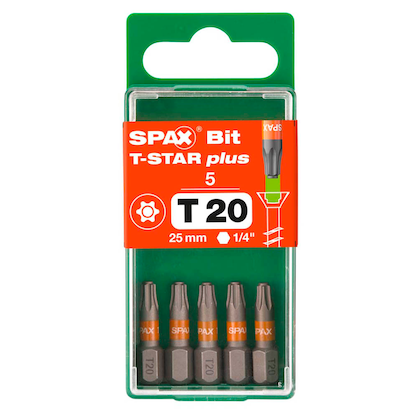 Artikelbild 4 für SPAX® Bits T20 T-STAR Plus, 5 St., Artikelnummer 396909