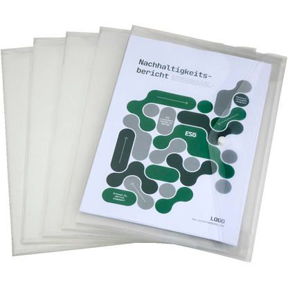 Artikelbild für EICHNER Dokumententaschen DIN A4 quer transparent glatt, 5 St., Artikelnummer 704456