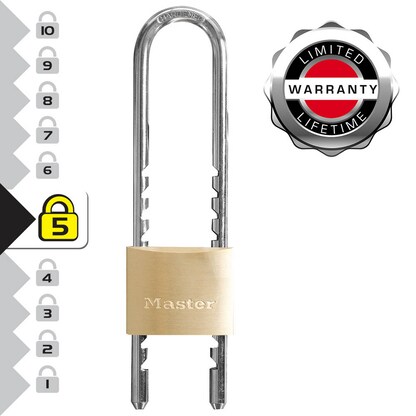 Artikelbild für Master Lock® Vorhängeschloss 1950EURDCC gold verstellbar: 6,0 bis 15,0 cm, 1 St., Artikelnummer 726782