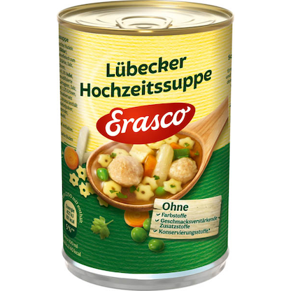 Artikelbild für Erasco Lübecker Hochzeitssuppe 390,0 g, 1 St., Artikelnummer 531586
