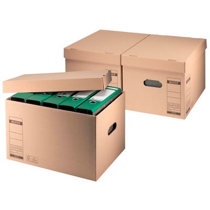 Artikelbild 5 für LEITZ Archivboxen 6081 braun 32,5 x 44,0 x 28,0 cm, 10 St., Artikelnummer 665950