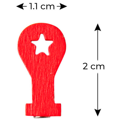 Artikelbild 2 für ALLboards Standort Magnet rot, Holz 1,1 x 2,0 cm, 6 St., Artikelnummer 503518