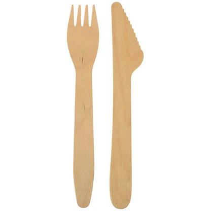 Artikelbild 2 für PAPSTAR Einweg-Besteckset pure, Holz, 500 St., Artikelnummer 120083