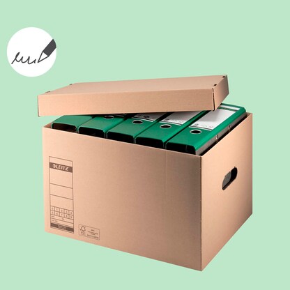 Artikelbild 4 für LEITZ Archivboxen 6081 braun 32,5 x 44,0 x 28,0 cm, 10 St., Artikelnummer 665950