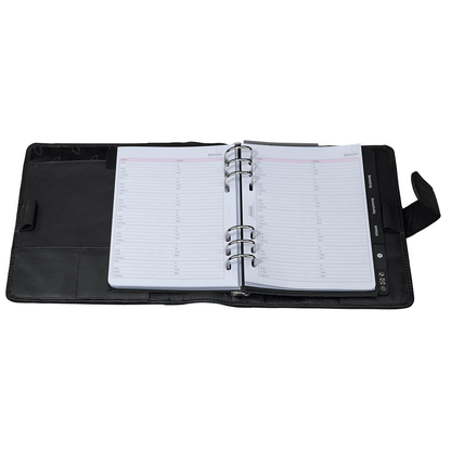 Artikelbild 4 für CHRONOPLAN Terminplaner Standard A5 Compact A5 Leder, Artikelnummer 272153